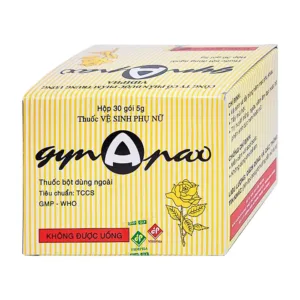 Gynapax Vidipha (30 gói x 5g) - Hỗ trợ vệ sinh và tẩy trùng niêm mạc phụ khoa
