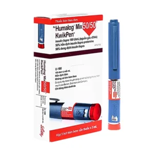 Humalog Mix 50/50 KwikPen 100IU/ml (5 cây x 3ml) - Bút tiêm trị đái tháo đường