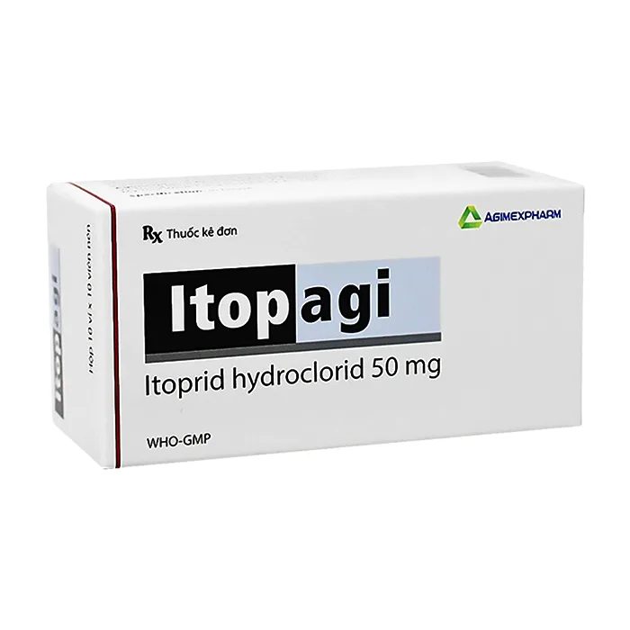 Itopagi 50mg (10 vỉ x 10 viên) - Điều trị triệu chứng dạ dày, ruột