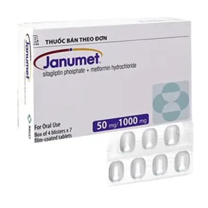 Janumet 50mg/1000mg (4 vỉ x 7 viên) - Thuốc bệnh trị đái tháo đường