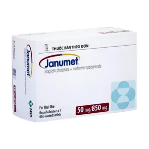 Janumet 50mg/850mg (4 vỉ x 7 viên) - Điều trị bệnh đái tháo đường tuýp 2