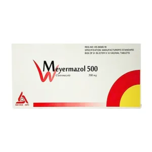 Meyermazol 500 (1 vỉ x 10 viên) - Điều trị nhiễm khuẩn vùng âm đạo