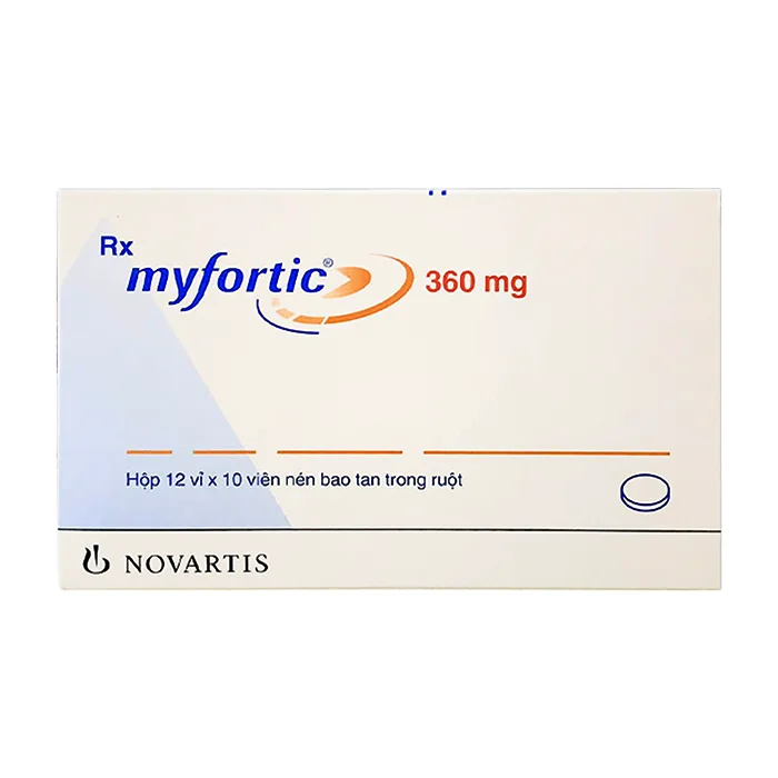 Myfortic 360mg (12 vỉ x 10 viên) - Điều trị dự phòng thải ghép