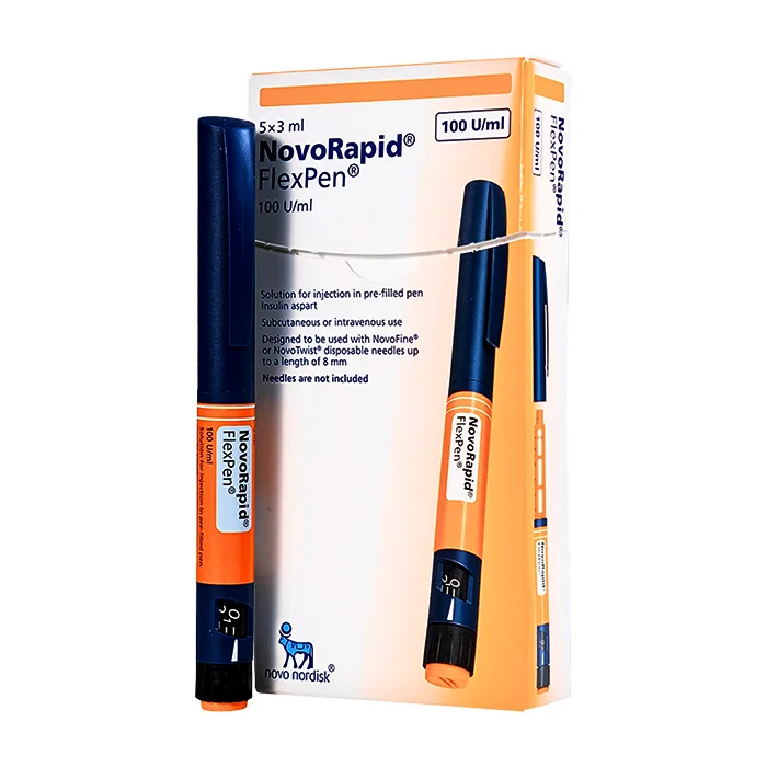 Novorapid FlexPen 100U/ml - Kiểm soát đường huyết (5 cây x 3ml)