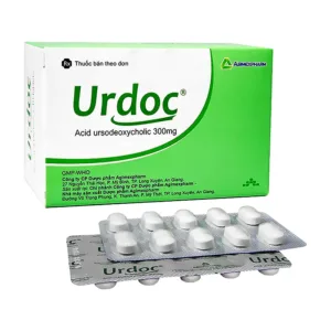 Urdoc 300mg Acid ursodeoxycholic - Trị sỏi túi mật, xơ gan