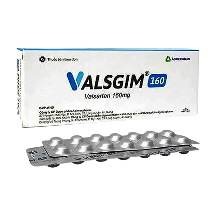 Valsgim 160 (2 vỉ x 14 viên) - Điều trị tăng huyết áp, suy tim