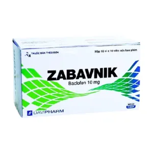 Zabavnik 10mg (10 vỉ x 10 viên) - Điều trị co thắt cơ chủ động