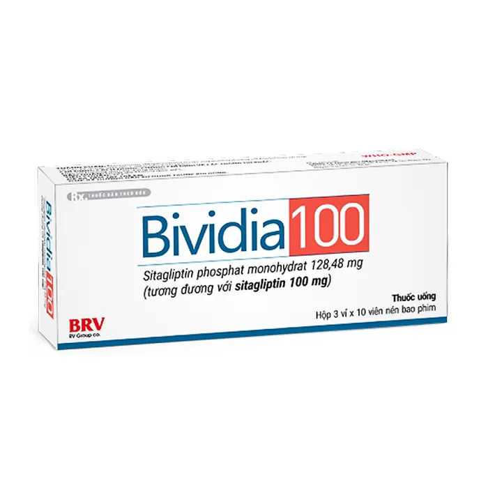 Bividia 100mg (Sitagliptin) - Thuốc điều trị đái tháo đường tuýp 2