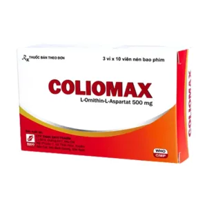 Coliomax 500mg (6 vỉ x 10 viên) - Điều trị tăng amoniac