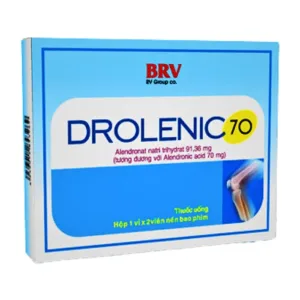 Drolenic 70 (1 vỉ x 2 viên) - Thuốc điều trị loãng xương ở phụ nữ mãn kinh