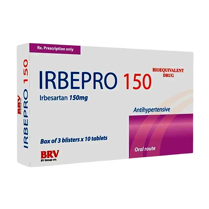 Irbepro 150 (3 vỉ x 10 viên) - Thuốc điều trị tăng huyết áp