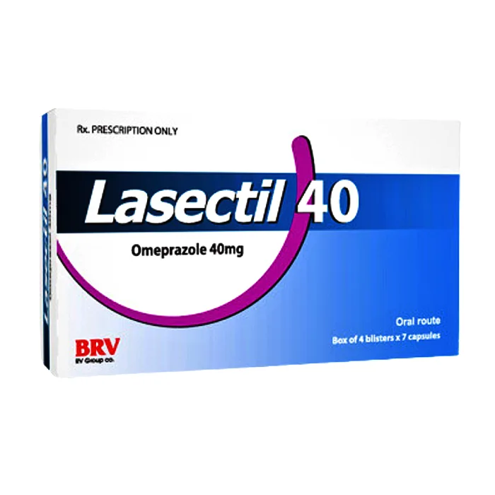 Lasectil 40 (4 vỉ x 7 viên) - Thuốc điều trị loét dạ dày tá tràng