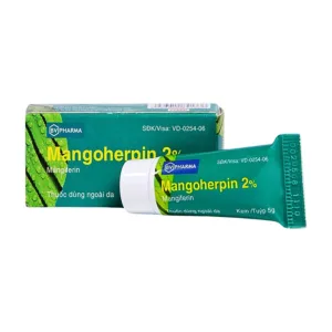 Mangoherpin 2% (tuýp 10g) - Trị nhiễm virus Herpes simplex da