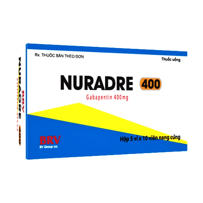 Nuradre 400 (5 vỉ x 10 viên) - Điều trị động kinh cục bộ