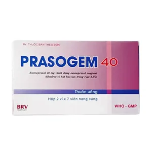 Prasogem 40 (2 vỉ x 7 viên) - Điều trị loét dạ dày, tá tràng lành tính