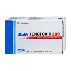 Savi Tenofovir 300 (3 vỉ x 10 viên) - Điều trị nhiễm HIV-1 ở người lớn
