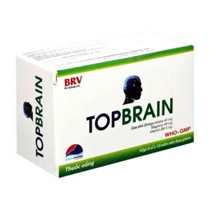 Topbrain (6 vỉ x 10 viên) - Điều trị tăng tuần hoàn não, tăng cường trí nhớ