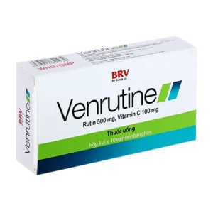 Venrutine (3 vỉ x 10 viên) - Trị trĩ, xuất huyết dưới da, vết bầm máu, suy tĩnh mạch