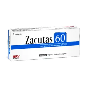 Zacutas 60 (3 vỉ x 10 viên) - Điều trị viêm gan C