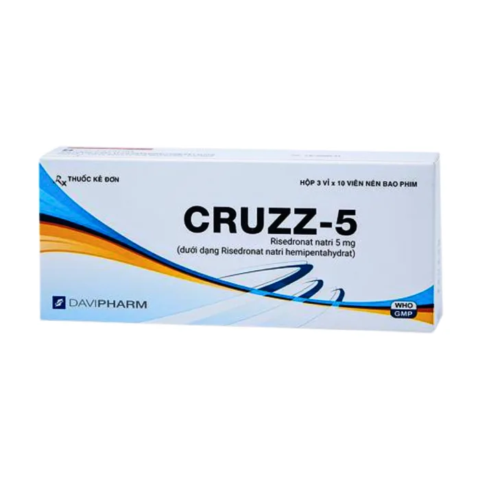 Cruzz-5 (3 vỉ x 10 viên) - Thuốc điều trị loãng xương