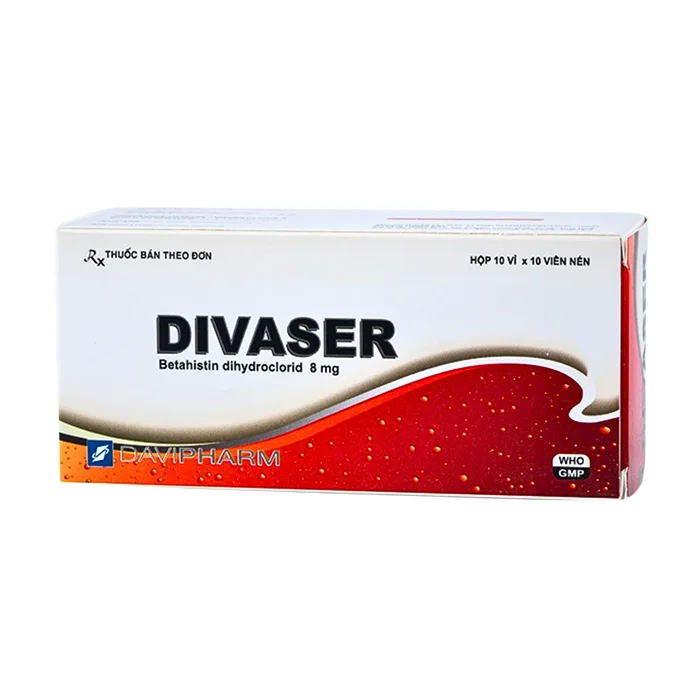 Divaser 8mg (3 vỉ x 10 viên) - Thuốc điều trị chóng mặt, nhức đầu - Nhà ...