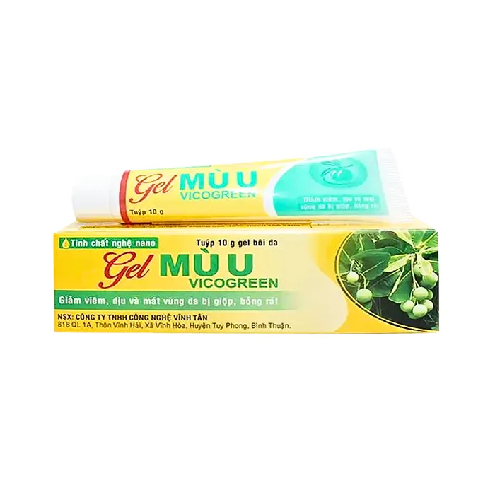 Gel Mù U Vicogreen 10g - Giúp hộ trợ điều trị vết thương