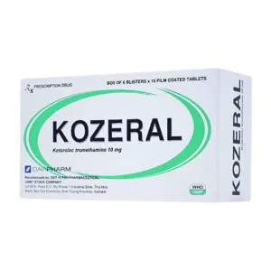 Kozeral 10mg (6 vỉ x 10 viên) - Điều trị đau vừa tới nặng sau phẫu thuật