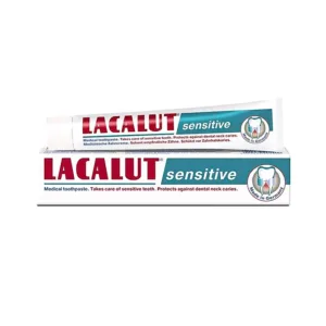 Lacalut Sensitive 75ml - Kem đánh răng giảm ê buốt, bảo vệ men răng