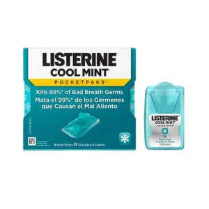 Listerine Cool Mint Pocketpaks Listerine 24 miếng - Miếng ngậm thơm miệng