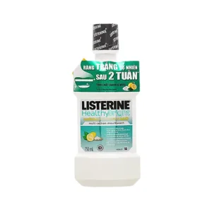 Listerine Healthy Bright 750ml - Nước súc miệng