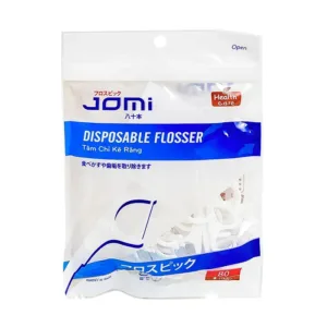 Tăm chỉ kẽ răng Disposable Flosser Jomi 80 chiếc - Giúp làm sạch bám răng