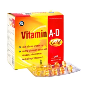 Vitamin A-D Phúc Vinh (10 vỉ x 10 viên) - Điều trị còi xương, suy dinh dưỡng