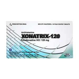 Xonatrix 120 (3 vỉ x 10 viên) - Giúp giảm viêm mũi dị ứng theo mùa