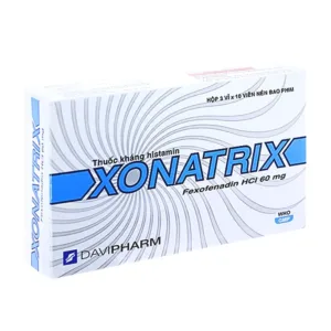 Xonatrix 60mg (3 vỉ x 10 viên) - Trị triệu chứng viêm mũi dị ứng, mày đay