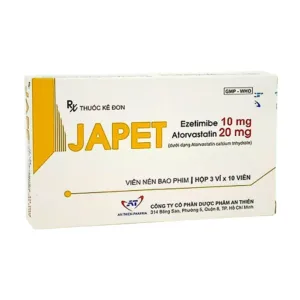 Japet (3 vỉ x 10 viên) – Điều trị mỡ máu