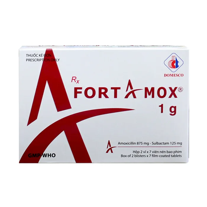 Afortamox 1g - Kháng sinh kê đơn điều trị nhiễm khuẩn