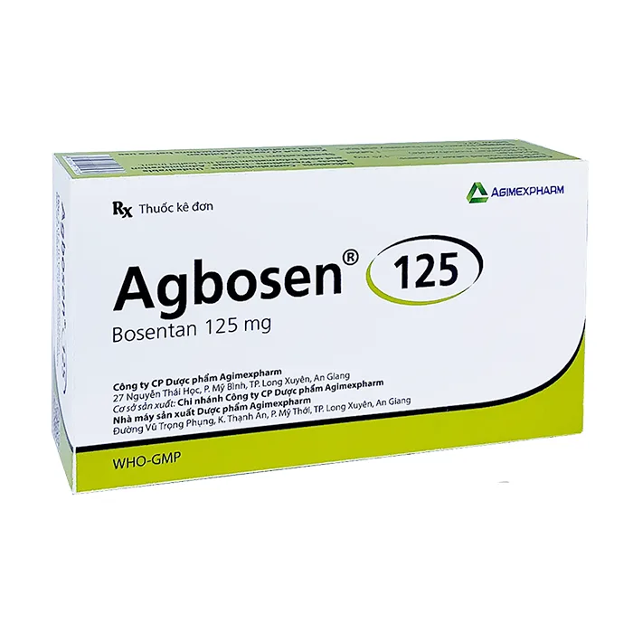 Agbosen 125 (3 vỉ x 10 viên) - Điều trị tăng áp lực động mạch phổi