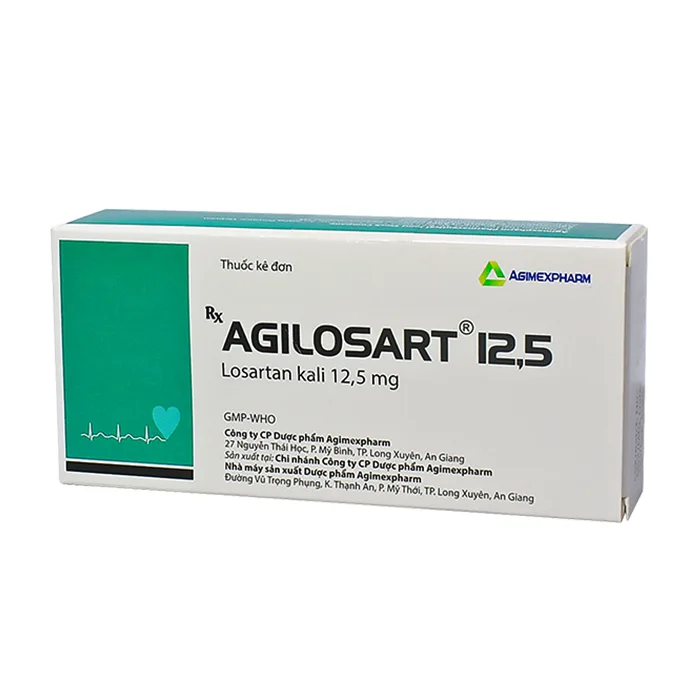 Agilosart 12,5 (3 vỉ x 10 viên) - Điều trị tăng huyết áp