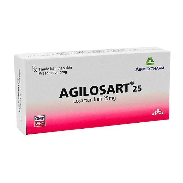 Agilosart 25mg (Hộp 4 vỉ x 10 viên) - Điều trị tăng huyết áp