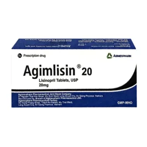Agimlisin 20mg (Lisinopril) - Điều trị tăng huyết áp, suy tim