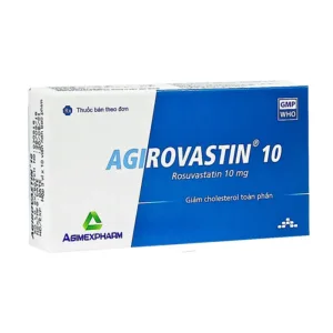 Agirovastin 10 (3 vỉ x 10 viên) - Giảm cholesterol toàn phần