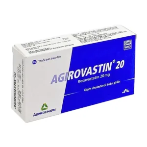 Agirovastin 20 (3 vỉ x 10 viên) - Giảm cholesterol toàn phần