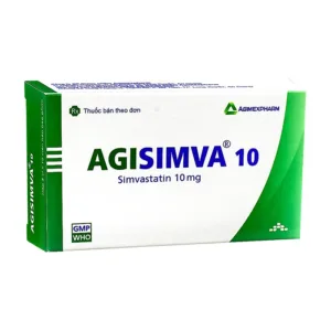 Agisimva 10 (3 vỉ x 10 viên) - Điều trị chứng tăng cholesterol máu
