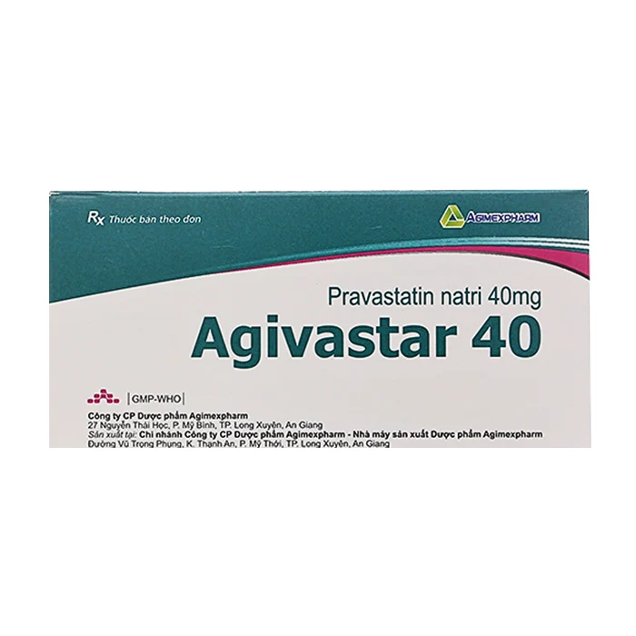 Agivastar 40 (3 vỉ x 10 viên) - Điều trị rối loạn lipid máu