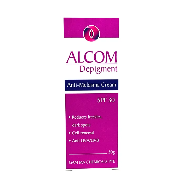 Alcom Depigment SPF 30g - Kem bôi da giúp làm mờ vết thâm nám