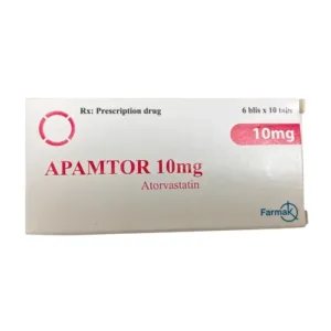 Atorvastatin 10mg (6 vỉ x 10 viên) - Điều trị tăng cholerterol trong máu