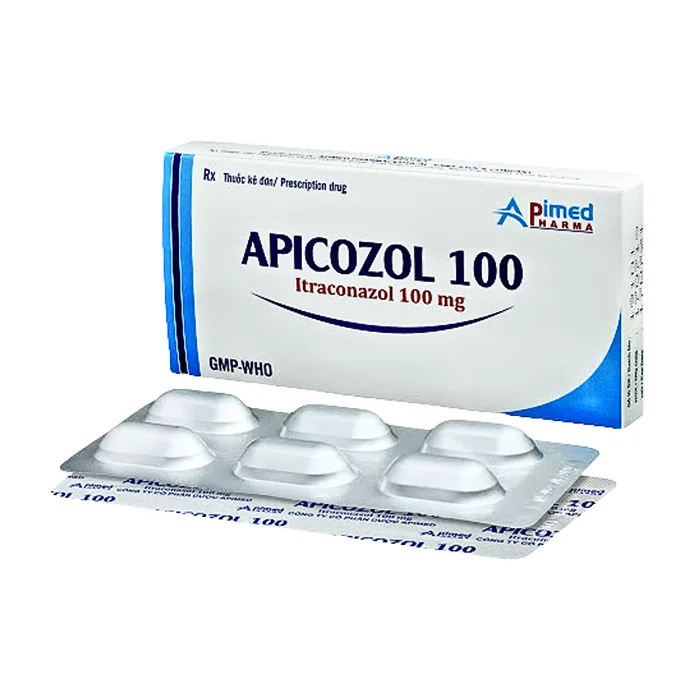 Apicozol 100mg (5 vỉ x 6 viên) - Điều trị nấm