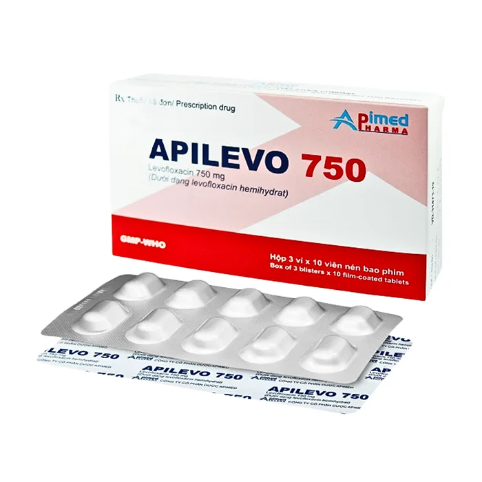 Apilevo 750 (3 vỉ x 10 viên) - Thuốc điều trị nhiễm khuẩn