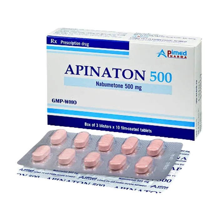 Apinaton 500 (3 vỉ x 10 viên) - Điều trị viêm xương khớp, viêm khớp dạng thấp