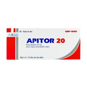Apitor 20mg Rosuvastatin - Hạ mỡ máu, điều trị cholesterol cao